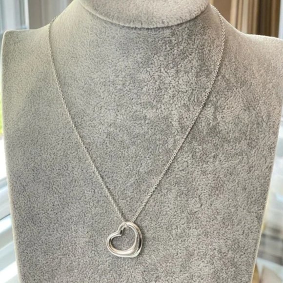 Tiffany & Co. Jewelry - Tiffany & Co Elsa Peretti Silver Open Heart Pendant